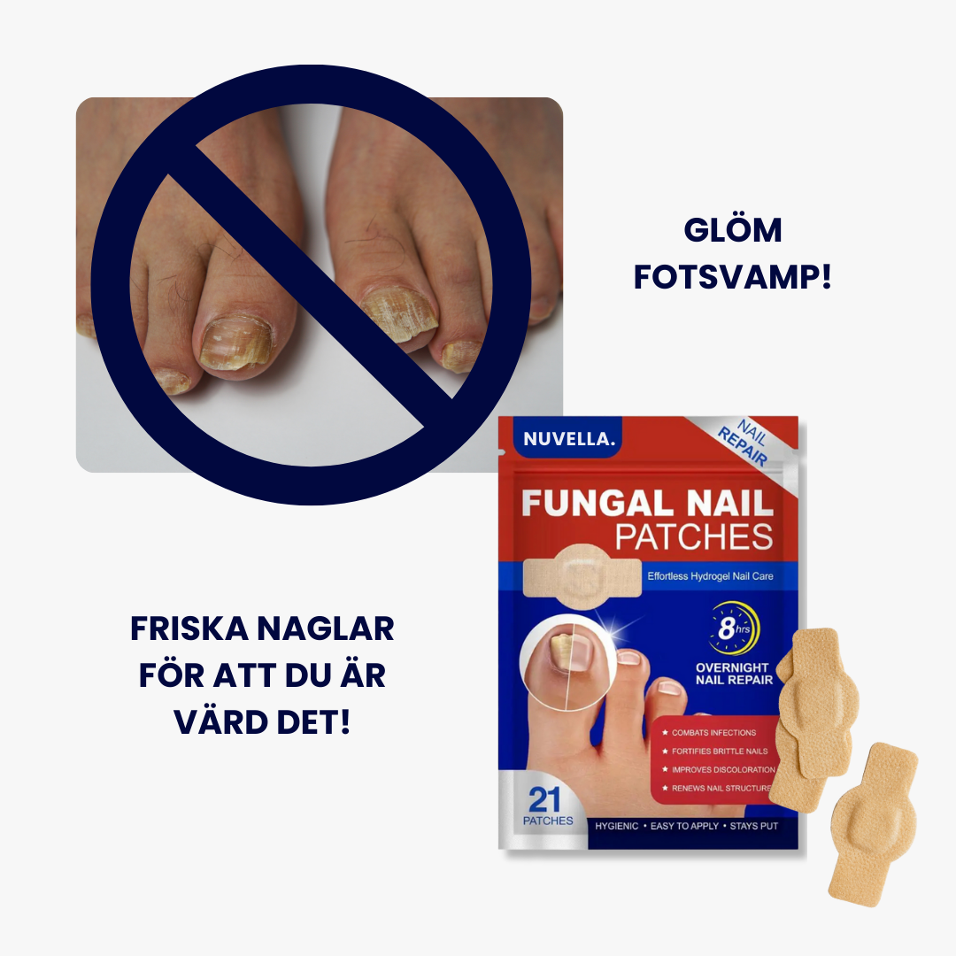 Nuvella™ Nagelsvampsplåstret som räddar dina tånaglar